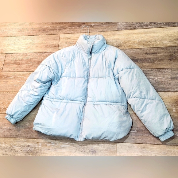 Urban Outfitters Jackets & Blazers - Urban Outfitters Light Blue Puffer Jacket Size Xsmall